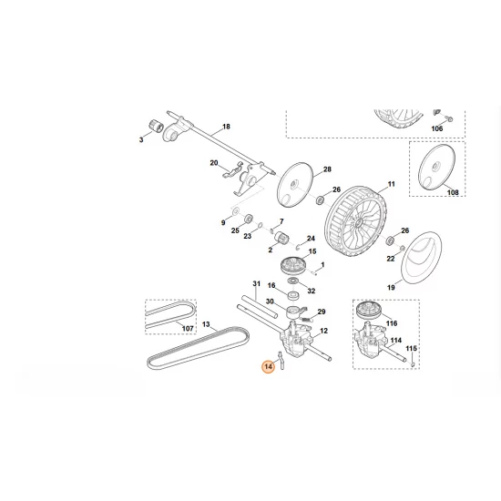 Stihl   Uchwyt 6360 704 2702